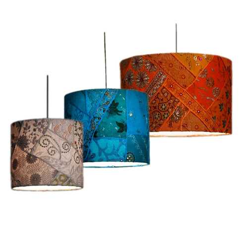 Berri onkruid Mijlpaal patchwork en kelim lampenkappen - oosterse stoffen in je interieur!