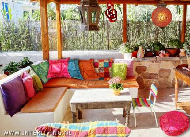 boho tuin kussens