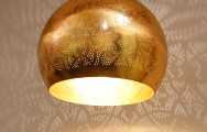 Bol hanglamp - vintage goud