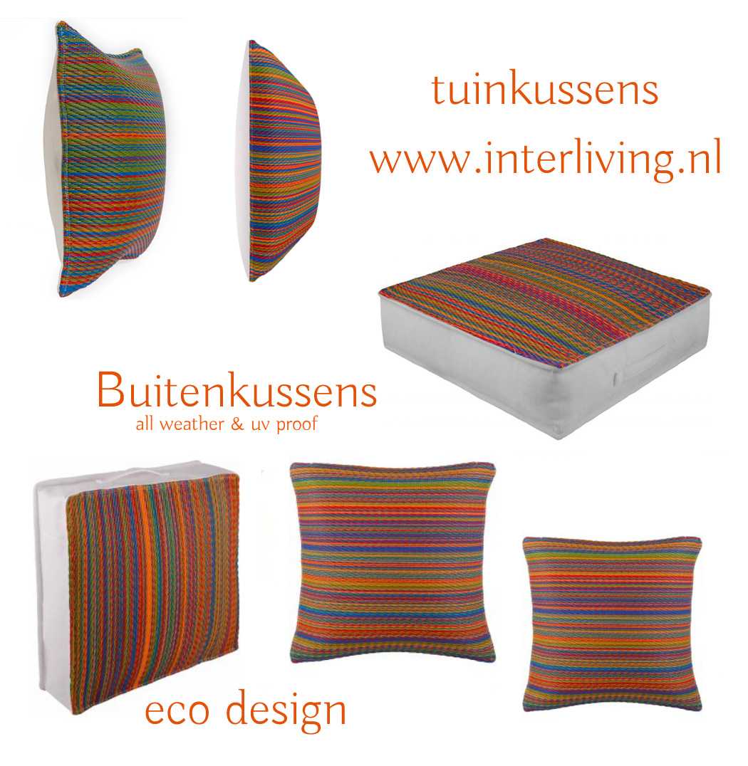 kelim tuinkussens of buitenkussens - eco plastic en weerbestendig - uv proof