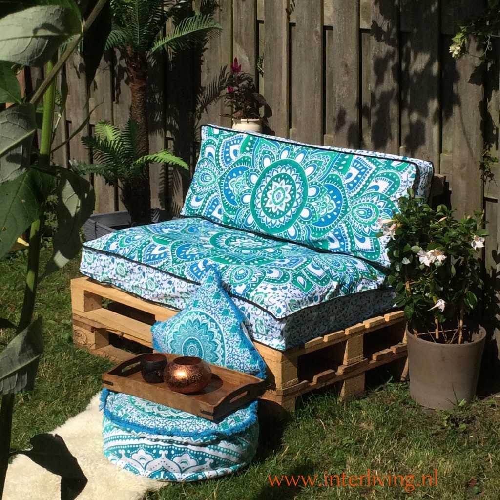 Beautissu Set palletkussens, outdoor, 1 x zitkussen 120 x 80 cm en 2 x rugkussens, 60 x 40 cm, kussens voor pallets, europallets, palletbank, lounge, kussens, palletmeubel, palletkussens, lichtgrijs