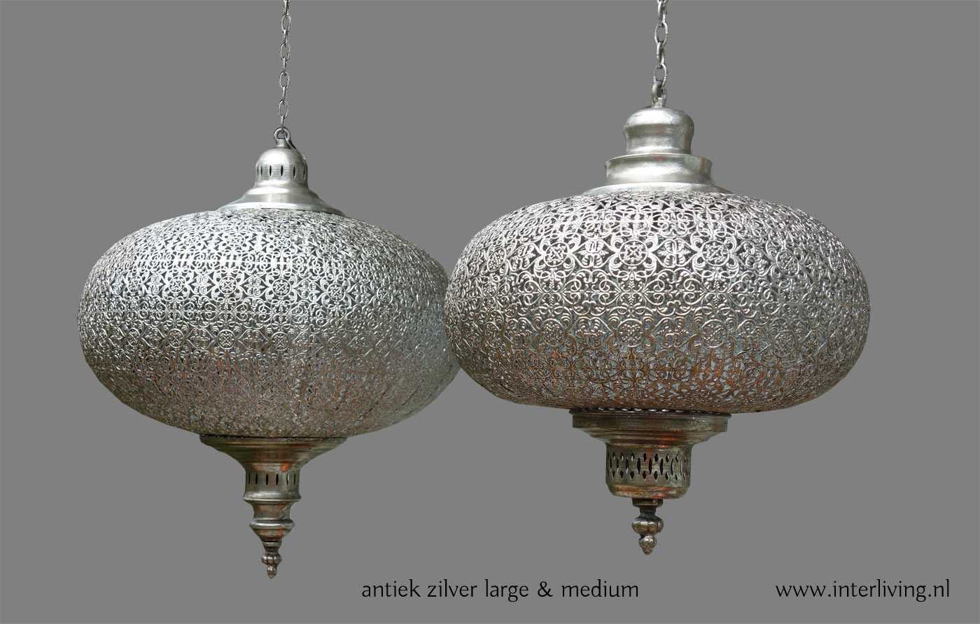 oosterse lantaarn antiek zilver