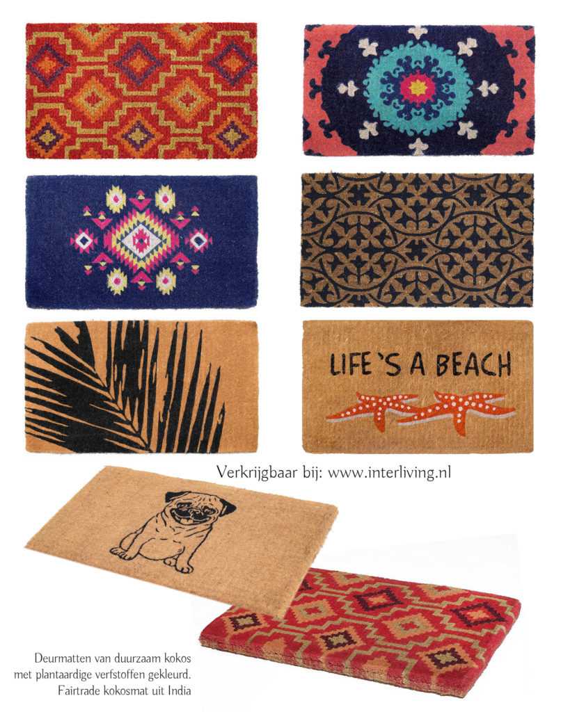 Deurmat Van Organische Kokosvezels Van Kelim Tot Etnisch In De Webshop