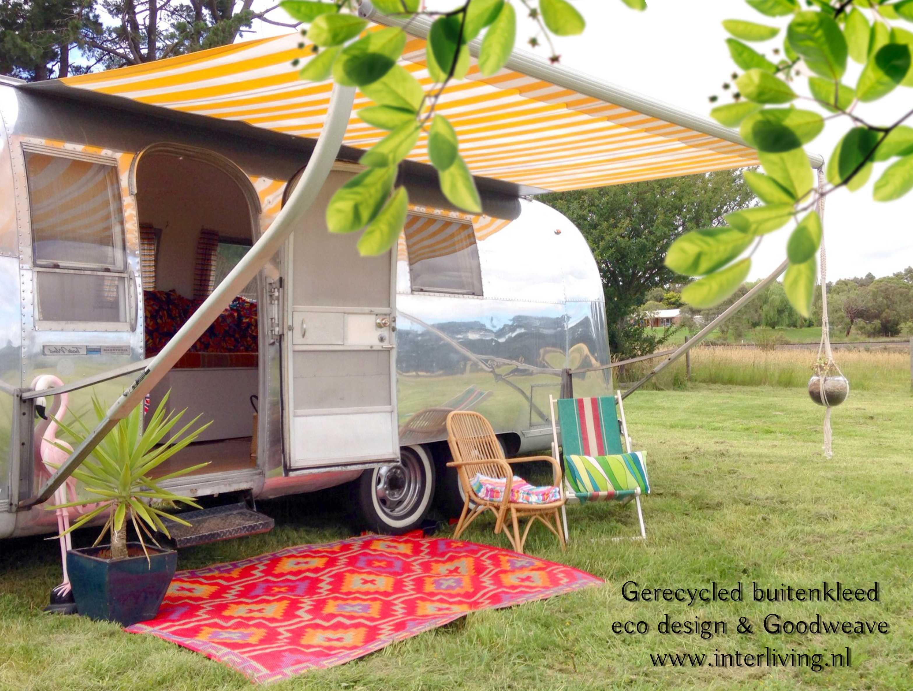 retro camper styling buitenkleed - tentzeil caravan stacaravan
