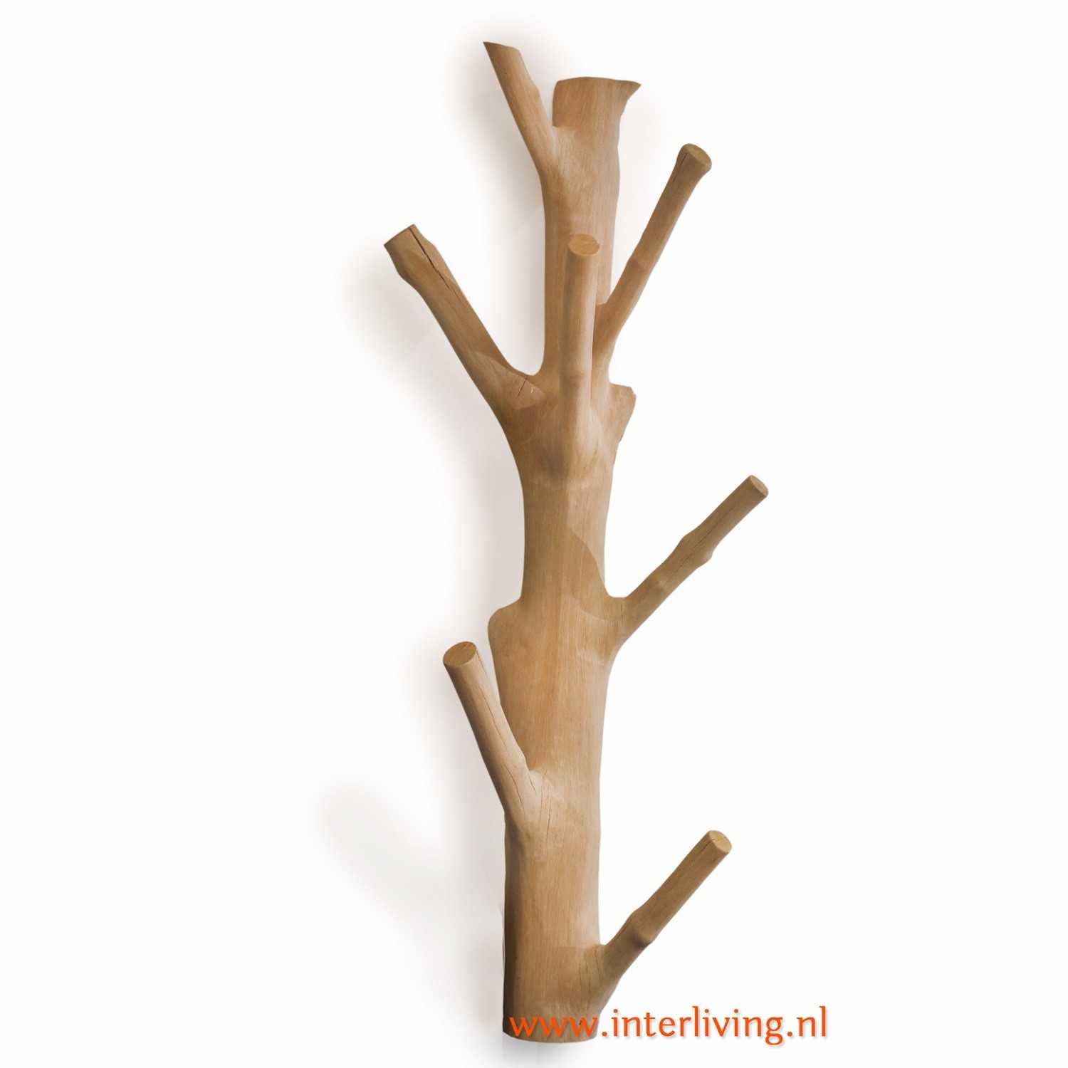 Isaac Houden omverwerping Boomkapstok - houten kapstok met takken
