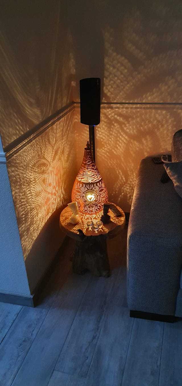 tafellamp - staande lamp koper (rood)