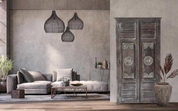 interieur styling industrieel chique grey wash