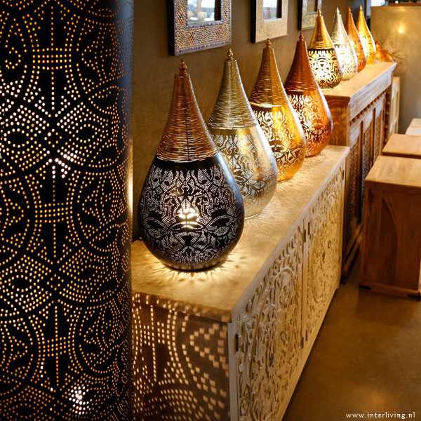 Oosterse filigrain lampen