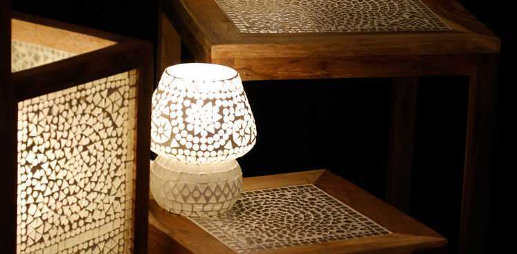 Oosterse mozaiek lampen
