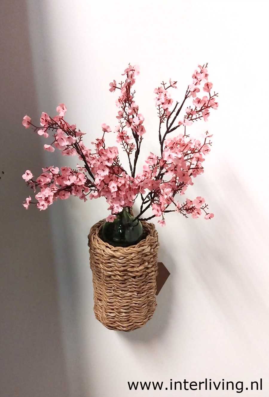 ophang mandje voor planten en droogbloemen - Boho en Ibiza style wonen