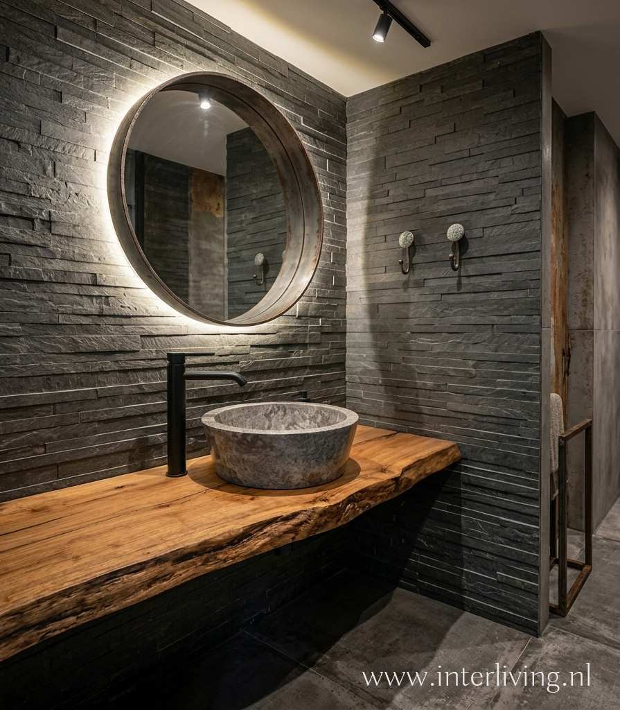 wellness natuursteen waskom