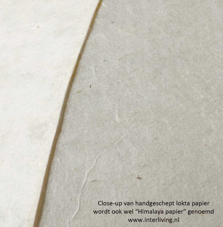 japandi hanglamp van himalaya lokta papier - eco duurzame verlichting