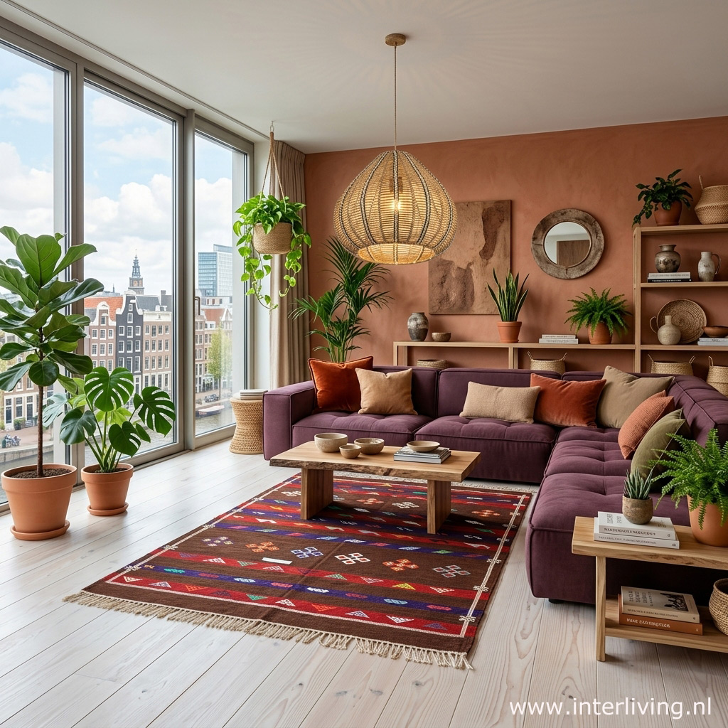 Azilal vloerkleed styling warm kleuren pallet interieur