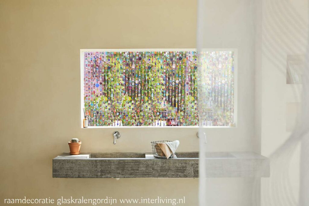 raamdecoratie voor langwerpig raam